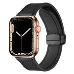 Cinturino per orologio xDfind in silicone con fibbia magnetica e motivo Crazy Horse, For Apple Watch 42 / 44 / 45 / 46 / 49mm, For Apple Watch 38 / 40 / 41 / S10 42mm