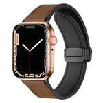 Cinturino per orologio xDfind in silicone con fibbia magnetica e motivo Crazy Horse, For Apple Watch 42 / 44 / 45 / 46 / 49mm, For Apple Watch 38 / 40 / 41 / S10 42mm
