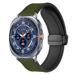 Cinturino per orologio xDfind in silicone con fibbia magnetica e motivo Crazy Horse, For Samsung Galaxy Watch Ultra / Ultra 2025, For Samsung Galaxy Watch8 / 8 Classic