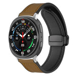 Cinturino per orologio xDfind in silicone con fibbia magnetica e motivo Crazy Horse, For Samsung Galaxy Watch Ultra / Ultra 2025, For Samsung Galaxy Watch8 / 8 Classic