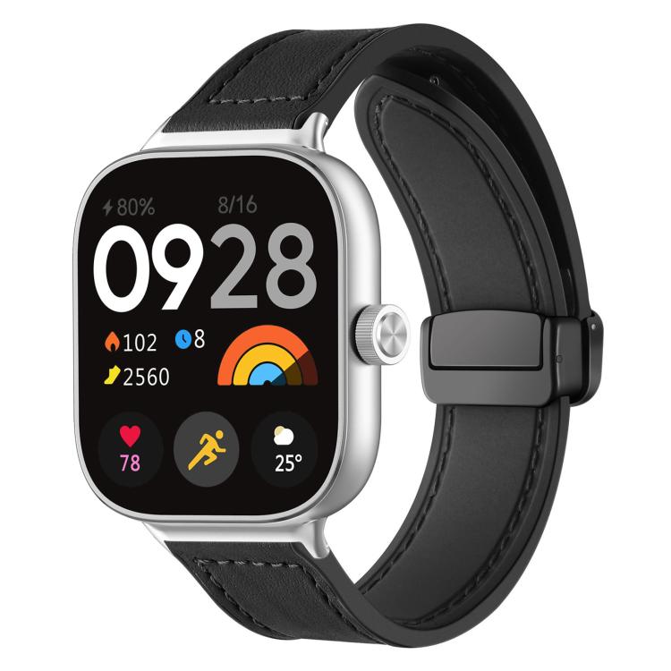 Cinturino per orologio xDfind in silicone con fibbia magnetica e motivo Crazy Horse, For Xiaomi Band 10 Pro/9 Pro/Redmi Watch 6/5/4, For Redmi Watch 3 Active / Watch 3 Lite, For Redmi Watch 3