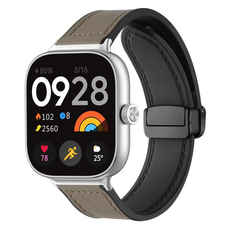 Cinturino per orologio xDfind in silicone con fibbia magnetica e motivo Crazy Horse, For Xiaomi Band 10 Pro/9 Pro/Redmi Watch 6/5/4, For Redmi Watch 3 Active / Watch 3 Lite, For Redmi Watch 3