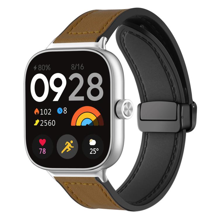 Cinturino per orologio xDfind in silicone con fibbia magnetica e motivo Crazy Horse, For Xiaomi Band 10 Pro/9 Pro/Redmi Watch 6/5/4, For Redmi Watch 3 Active / Watch 3 Lite, For Redmi Watch 3