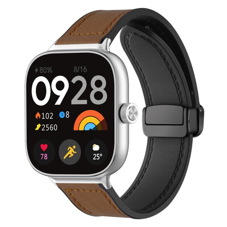 Cinturino per orologio xDfind in silicone con fibbia magnetica e motivo Crazy Horse, For Xiaomi Band 10 Pro/9 Pro/Redmi Watch 6/5/4, For Redmi Watch 3 Active / Watch 3 Lite, For Redmi Watch 3