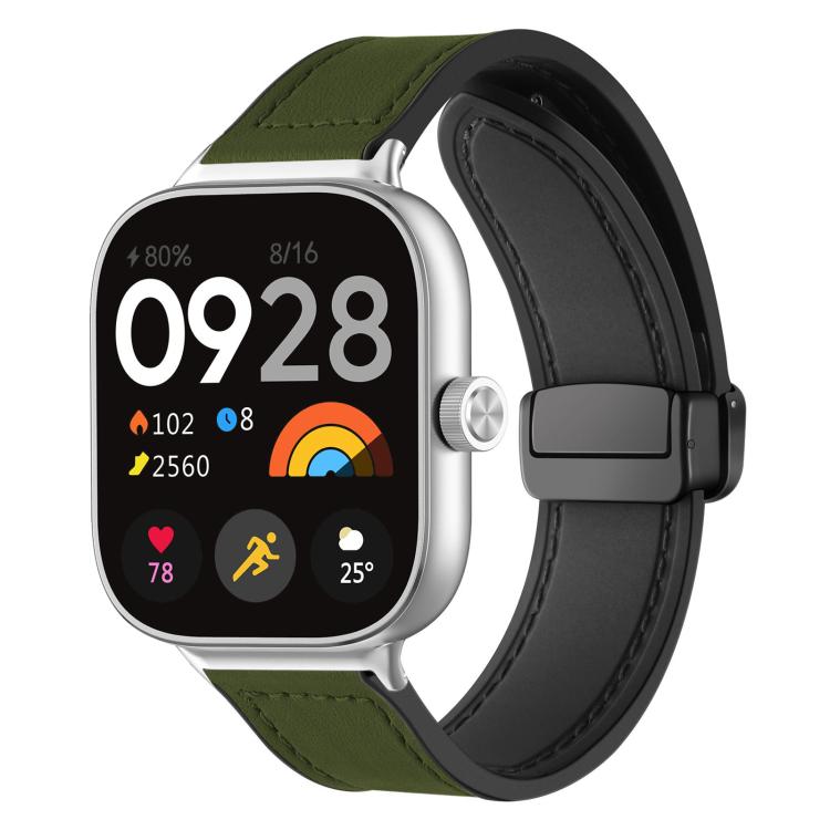 Cinturino per orologio xDfind in silicone con fibbia magnetica e motivo Crazy Horse, For Xiaomi Band 10 Pro/9 Pro/Redmi Watch 6/5/4, For Redmi Watch 3 Active / Watch 3 Lite, For Redmi Watch 3