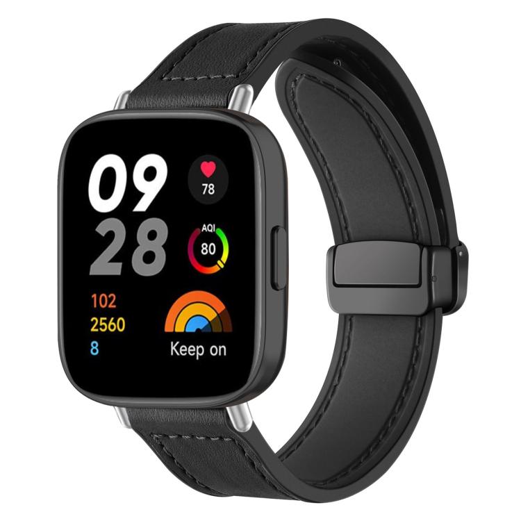 Cinturino per orologio xDfind in silicone con fibbia magnetica e motivo Crazy Horse, For Xiaomi Band 10 Pro/9 Pro/Redmi Watch 6/5/4, For Redmi Watch 3 Active / Watch 3 Lite, For Redmi Watch 3