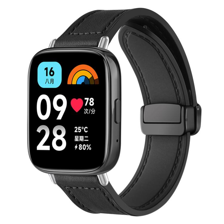 Cinturino per orologio xDfind in silicone con fibbia magnetica e motivo Crazy Horse, For Xiaomi Band 10 Pro/9 Pro/Redmi Watch 6/5/4, For Redmi Watch 3 Active / Watch 3 Lite, For Redmi Watch 3