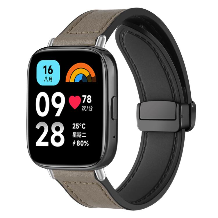 Cinturino per orologio xDfind in silicone con fibbia magnetica e motivo Crazy Horse, For Xiaomi Band 10 Pro/9 Pro/Redmi Watch 6/5/4, For Redmi Watch 3 Active / Watch 3 Lite, For Redmi Watch 3
