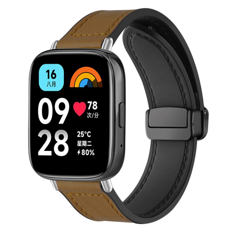 Cinturino per orologio xDfind in silicone con fibbia magnetica e motivo Crazy Horse, For Xiaomi Band 10 Pro/9 Pro/Redmi Watch 6/5/4, For Redmi Watch 3 Active / Watch 3 Lite, For Redmi Watch 3
