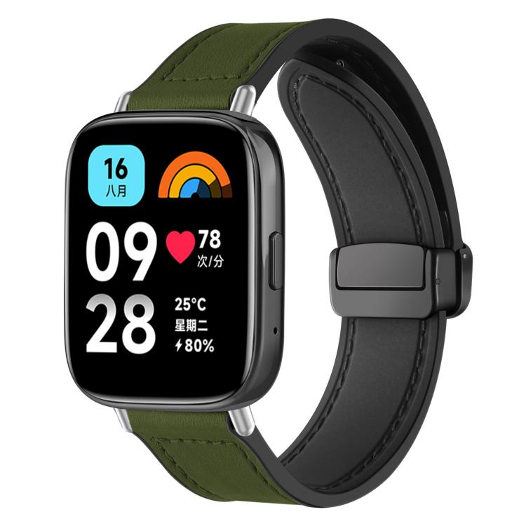 Cinturino per orologio xDfind in silicone con fibbia magnetica e motivo Crazy Horse, For Xiaomi Band 10 Pro/9 Pro/Redmi Watch 6/5/4, For Redmi Watch 3 Active / Watch 3 Lite, For Redmi Watch 3