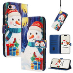 Custodia per telefono in pelle con fibbia e cinturino, serie natalizia., For iPhone 14 Pro Max, For iPhone SE 2022 / SE 2020 / 8 / 7, For iPhone 13 Pro Max, For iPhone 13 Pro