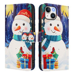 Custodia per telefono in pelle con fibbia e cinturino, serie natalizia., For iPhone 13 mini, For iPhone 12 Pro / 12, For iPhone 12 Pro Max, For iPhone 12 mini