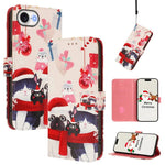 Custodia per telefono in pelle con fibbia e cinturino, serie natalizia., For iPhone 17e / 16e, For iPhone 17 Pro Max, For iPhone 17 Pro, For iPhone 17