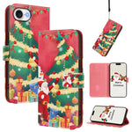 Custodia per telefono in pelle con fibbia e cinturino, serie natalizia., For iPhone 17e / 16e, For iPhone 17 Pro Max, For iPhone 17 Pro, For iPhone 17
