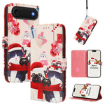 Custodia per telefono in pelle con fibbia e cinturino, serie natalizia., For iPhone Air, For iPhone 16 Pro Max, For iPhone 16 Pro, For iPhone 16 Plus