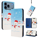 Custodia per telefono in pelle con fibbia e cinturino, serie natalizia., For iPhone 17e / 16e, For iPhone 17 Pro Max, For iPhone 17 Pro, For iPhone 17