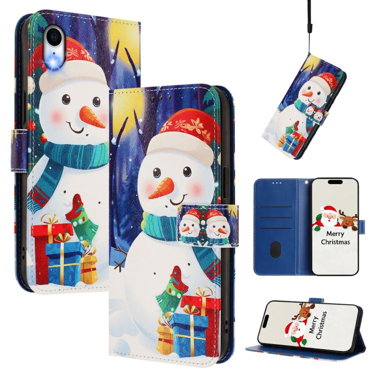 Custodia per telefono in pelle con fibbia e cinturino, serie natalizia., For iPhone XR, For iPhone XS Max, For iPhone 8 Plus / 7 Plus