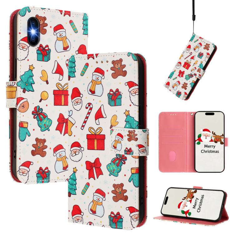 Custodia per telefono in pelle con fibbia e cinturino, serie natalizia., For iPhone XR, For iPhone XS Max, For iPhone 8 Plus / 7 Plus