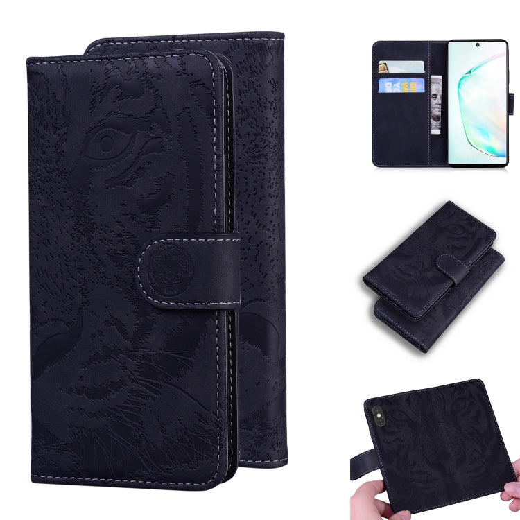 Custodia in pelle a ribalta orizzontale con motivo a tigre in rilievo con supporto, slot per carte e portafoglio, For Samsung Galaxy M30s / M21, For Samsung Galaxy Note 10, For Samsung Galaxy Note 10 Pro, For Samsung Galaxy Note 20