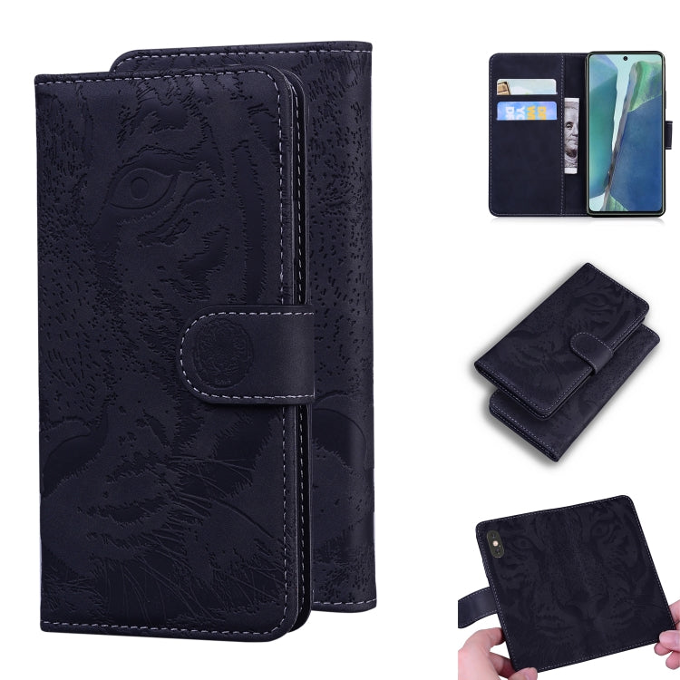 Custodia in pelle a ribalta orizzontale con motivo a tigre in rilievo con supporto, slot per carte e portafoglio, For Samsung Galaxy M30s / M21, For Samsung Galaxy Note 10, For Samsung Galaxy Note 10 Pro, For Samsung Galaxy Note 20