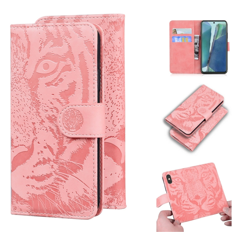 Custodia in pelle a ribalta orizzontale con motivo a tigre in rilievo con supporto, slot per carte e portafoglio, For Samsung Galaxy M30s / M21, For Samsung Galaxy Note 10, For Samsung Galaxy Note 10 Pro, For Samsung Galaxy Note 20
