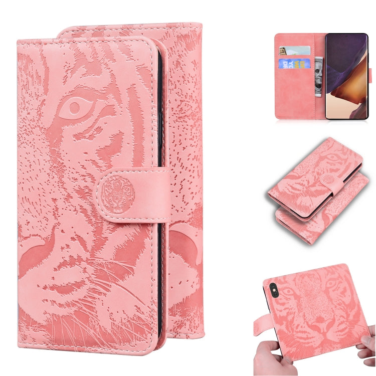 Custodia in pelle a ribalta orizzontale con motivo a tigre in rilievo con supporto, slot per carte e portafoglio, For Samsung Galaxy Note 20 Ultra, For Samsung Galaxy Note10 Lite / A81, For Samsung Galaxy S8, For Samsung Galaxy S8 Plus