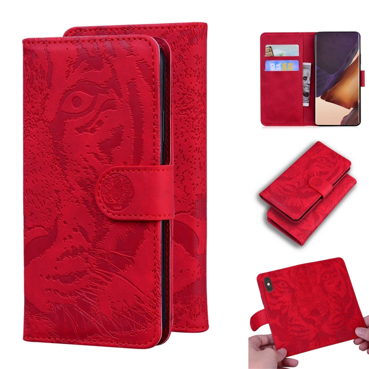 Custodia in pelle a ribalta orizzontale con motivo a tigre in rilievo con supporto, slot per carte e portafoglio, For Samsung Galaxy Note 20 Ultra, For Samsung Galaxy Note10 Lite / A81, For Samsung Galaxy S8, For Samsung Galaxy S8 Plus