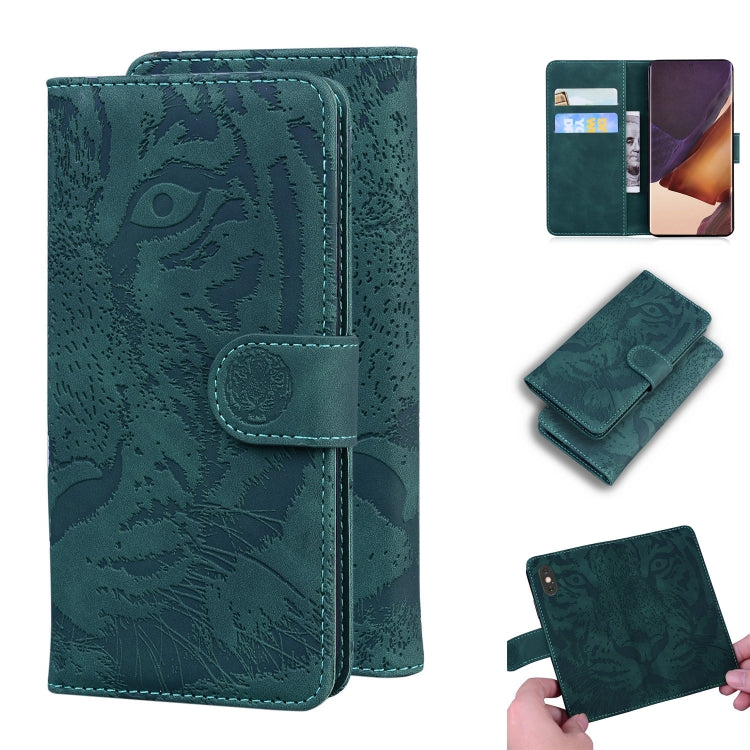 Custodia in pelle a ribalta orizzontale con motivo a tigre in rilievo con supporto, slot per carte e portafoglio, For Samsung Galaxy Note 20 Ultra, For Samsung Galaxy Note10 Lite / A81, For Samsung Galaxy S8, For Samsung Galaxy S8 Plus