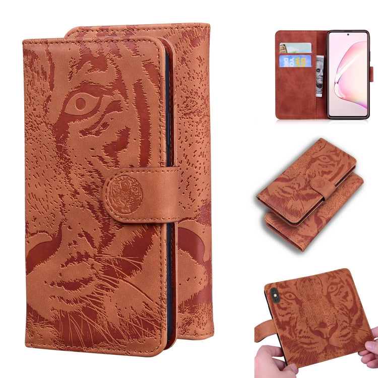 Custodia in pelle a ribalta orizzontale con motivo a tigre in rilievo con supporto, slot per carte e portafoglio, For Samsung Galaxy Note 20 Ultra, For Samsung Galaxy Note10 Lite / A81, For Samsung Galaxy S8, For Samsung Galaxy S8 Plus