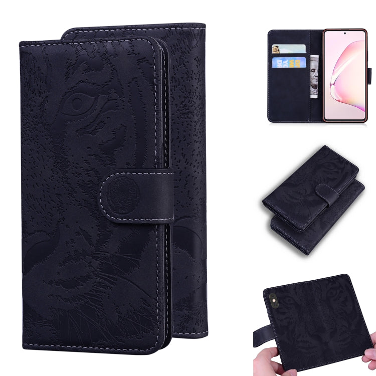 Custodia in pelle a ribalta orizzontale con motivo a tigre in rilievo con supporto, slot per carte e portafoglio, For Samsung Galaxy Note 20 Ultra, For Samsung Galaxy Note10 Lite / A81, For Samsung Galaxy S8, For Samsung Galaxy S8 Plus