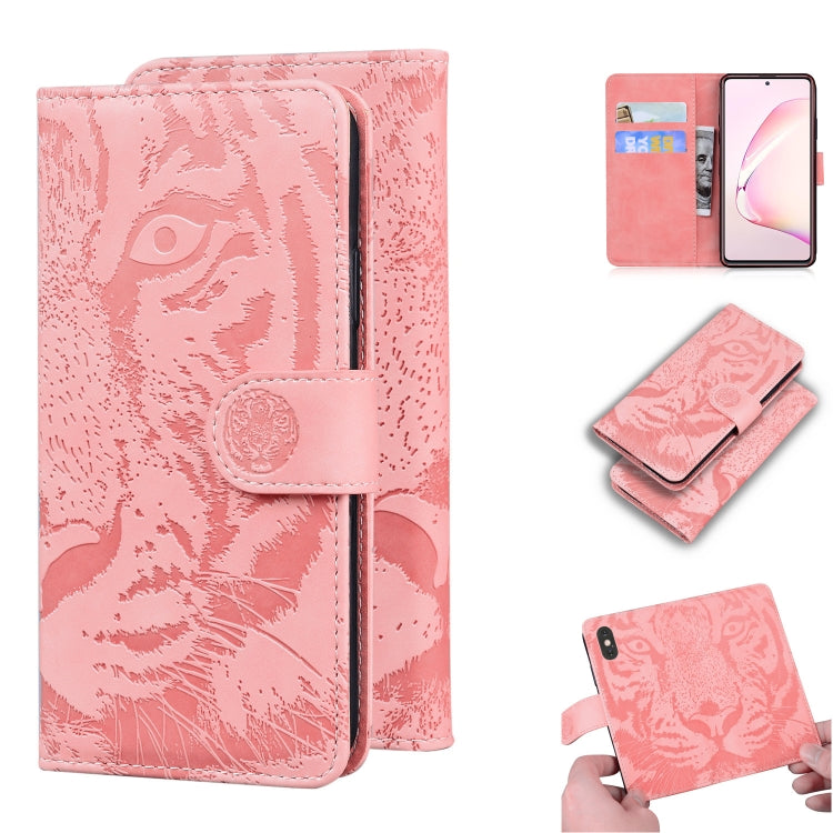 Custodia in pelle a ribalta orizzontale con motivo a tigre in rilievo con supporto, slot per carte e portafoglio, For Samsung Galaxy Note 20 Ultra, For Samsung Galaxy Note10 Lite / A81, For Samsung Galaxy S8, For Samsung Galaxy S8 Plus