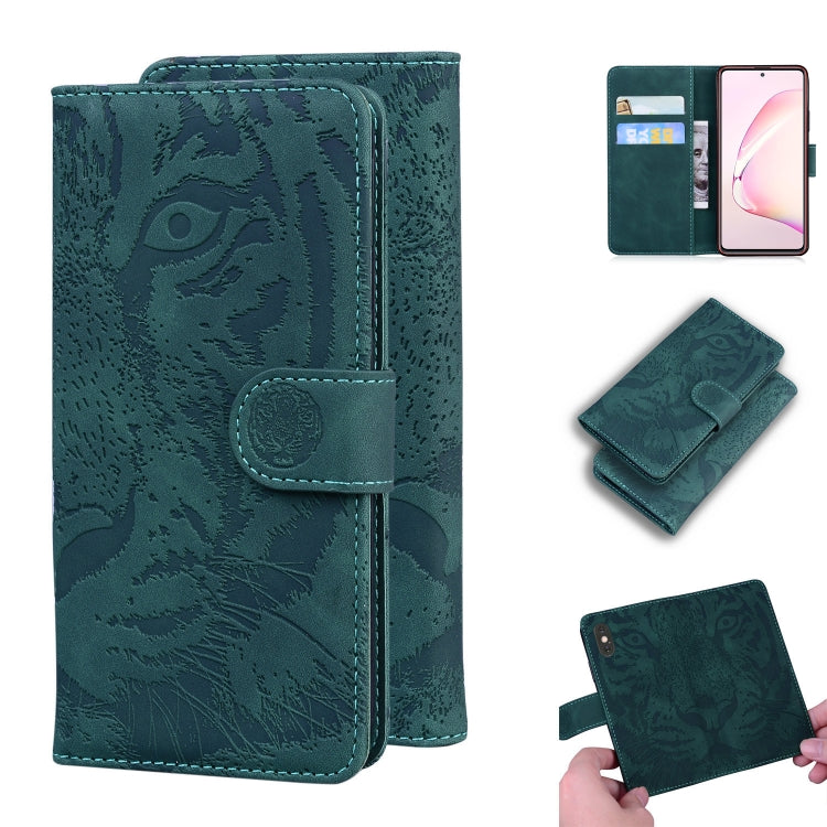 Custodia in pelle a ribalta orizzontale con motivo a tigre in rilievo con supporto, slot per carte e portafoglio, For Samsung Galaxy Note 20 Ultra, For Samsung Galaxy Note10 Lite / A81, For Samsung Galaxy S8, For Samsung Galaxy S8 Plus