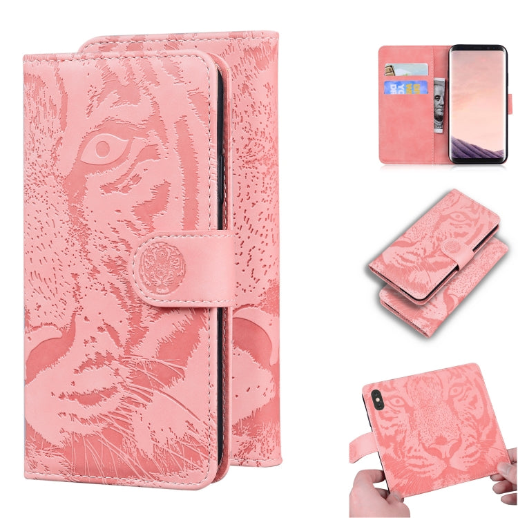 Custodia in pelle a ribalta orizzontale con motivo a tigre in rilievo con supporto, slot per carte e portafoglio, For Samsung Galaxy Note 20 Ultra, For Samsung Galaxy Note10 Lite / A81, For Samsung Galaxy S8, For Samsung Galaxy S8 Plus