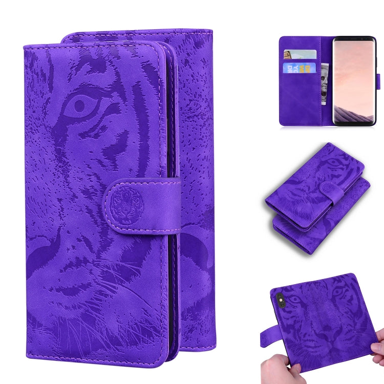 Custodia in pelle a ribalta orizzontale con motivo a tigre in rilievo con supporto, slot per carte e portafoglio, For Samsung Galaxy Note 20 Ultra, For Samsung Galaxy Note10 Lite / A81, For Samsung Galaxy S8, For Samsung Galaxy S8 Plus