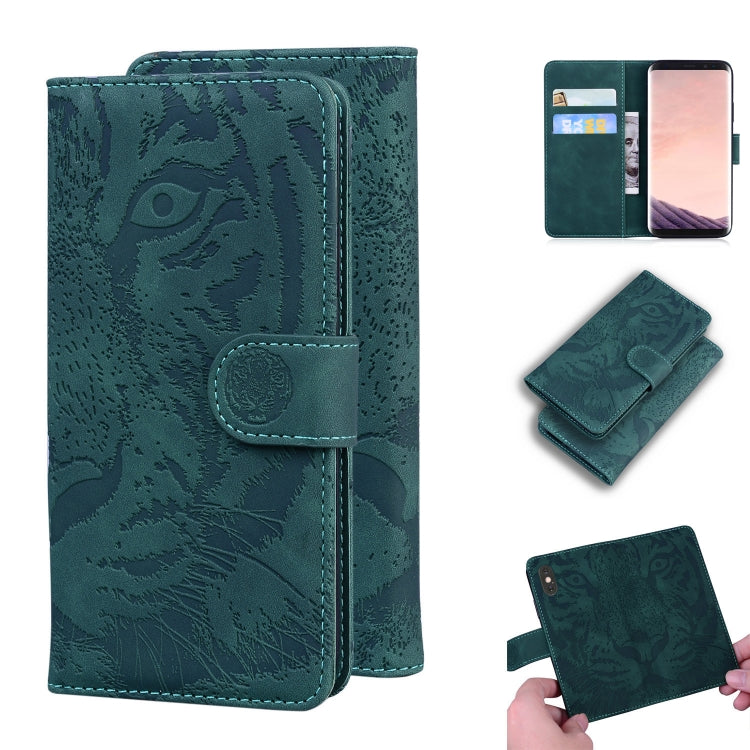 Custodia in pelle a ribalta orizzontale con motivo a tigre in rilievo con supporto, slot per carte e portafoglio, For Samsung Galaxy Note 20 Ultra, For Samsung Galaxy Note10 Lite / A81, For Samsung Galaxy S8, For Samsung Galaxy S8 Plus
