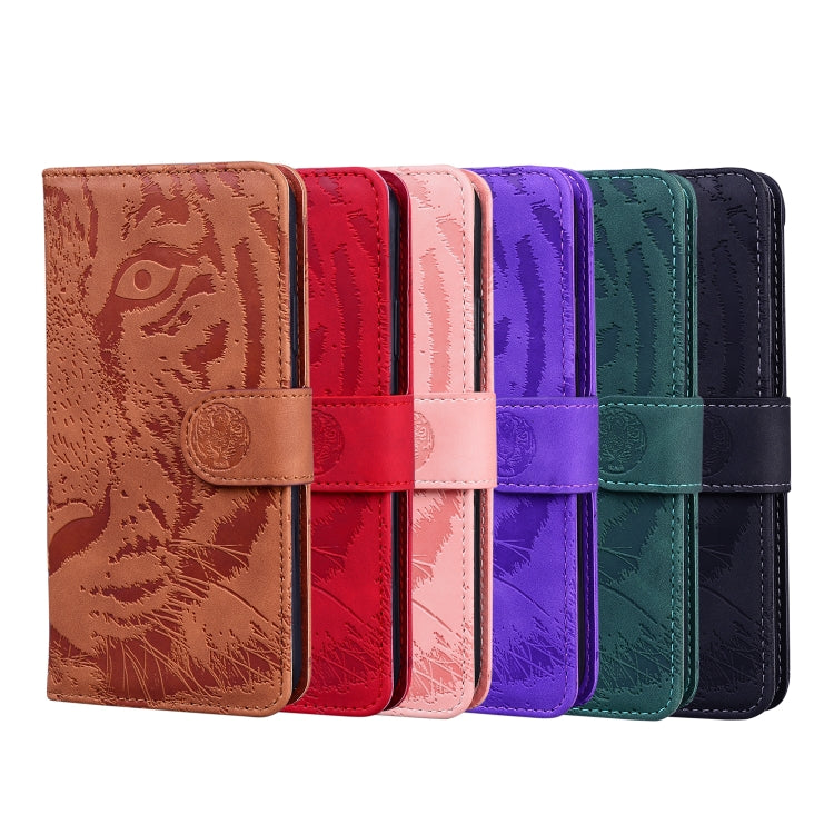 Custodia in pelle a ribalta orizzontale con motivo a tigre in rilievo con supporto, slot per carte e portafoglio, For Samsung Galaxy S20 Ultra, For Samsung Galaxy A20 / A30