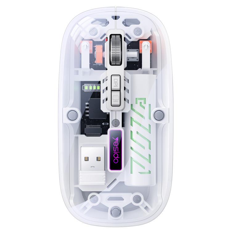 Yesido KB29 Transparent Bluetooth Dual Mode Wireless Mouse, KB29 (White), KB29 (Black)