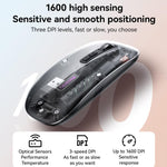 Yesido KB29 Transparent Bluetooth Dual Mode Wireless Mouse, KB29 (White), KB29 (Black)