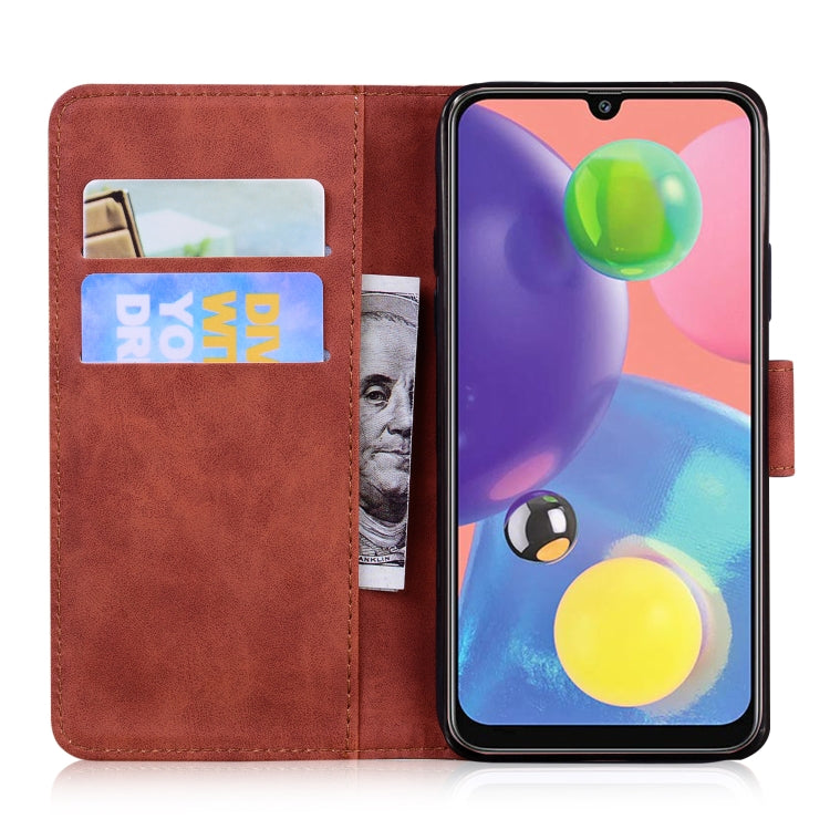 Custodia in pelle a ribalta orizzontale con motivo a tigre in rilievo con supporto, slot per carte e portafoglio, For Samsung Galaxy A70 / A70s, For Samsung Galaxy A71 4G, For Samsung Galaxy A11 (EU Version), For Samsung Galaxy A21s