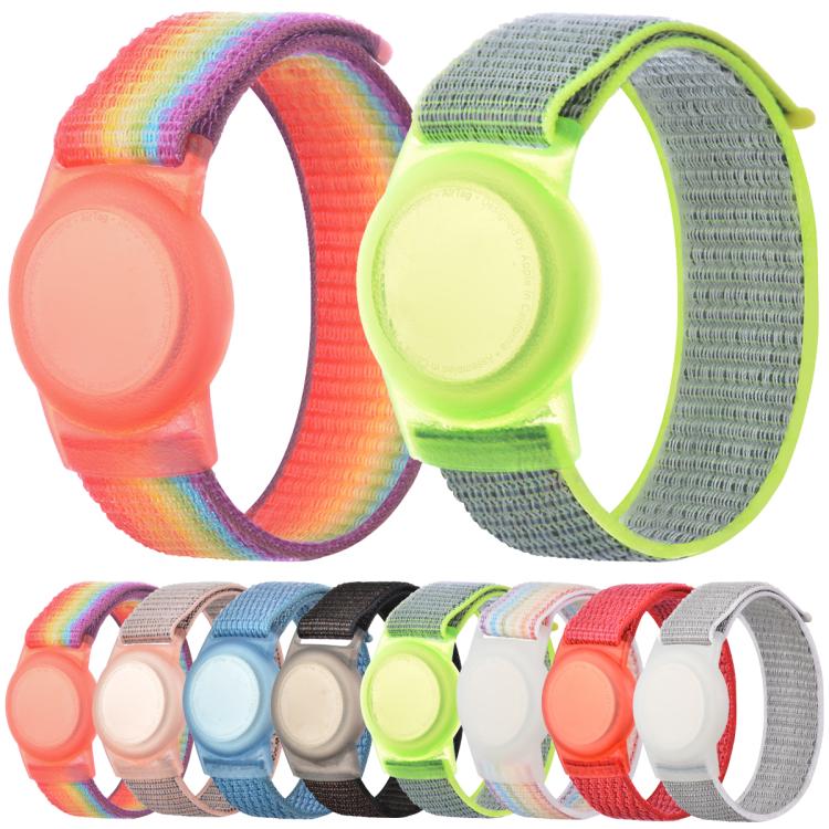 xDfind Cinturino per orologio in nylon con protezione anti-smarrimento, For AirTag 2nd Gen / AirTag 1st Gen