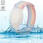 xDfind Cinturino per orologio in nylon con protezione anti-smarrimento, For AirTag 2nd Gen / AirTag 1st Gen