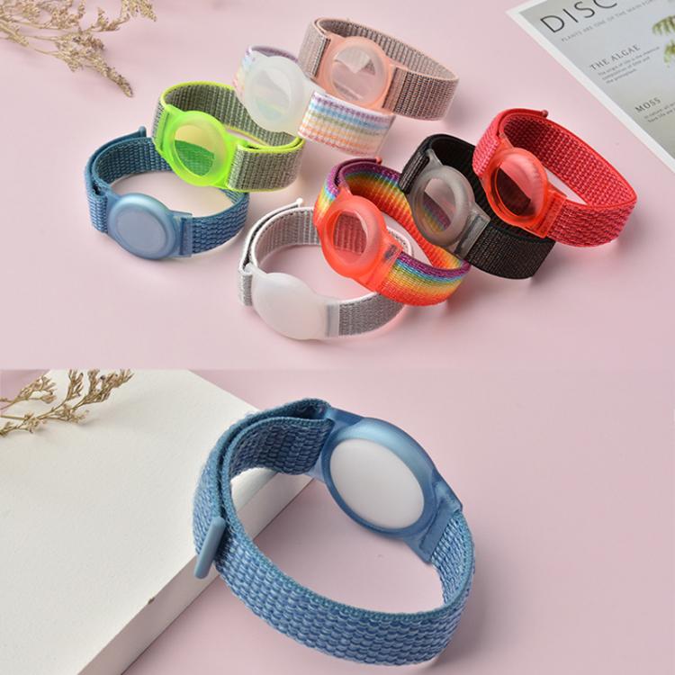 xDfind Cinturino per orologio in nylon con protezione anti-smarrimento, For AirTag 2nd Gen / AirTag 1st Gen