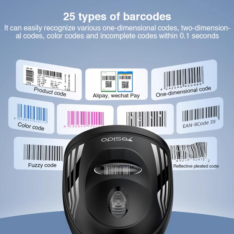 Scanner codici a barre cablato Yesido EC21 1D/2D