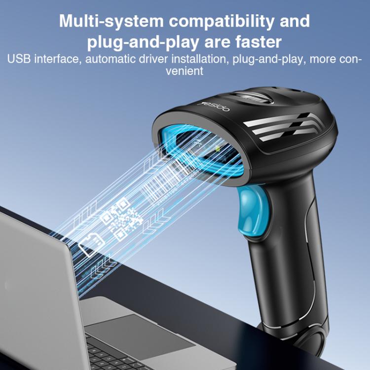 Scanner codici a barre cablato Yesido EC21 1D/2D