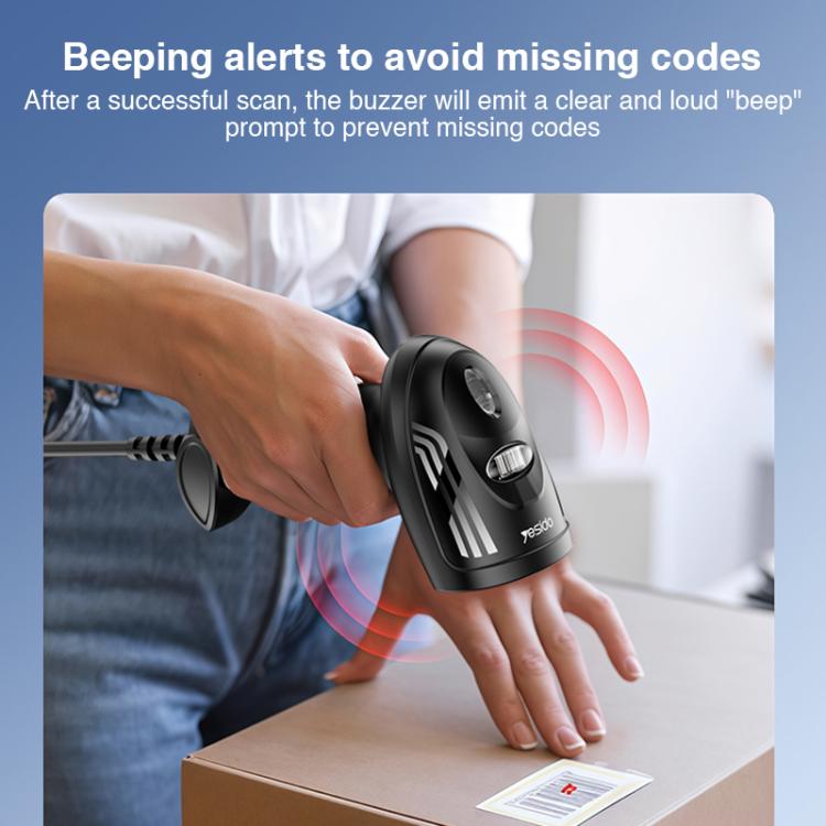 Scanner di codici a barre cablato Yesido EC21 1D/2D