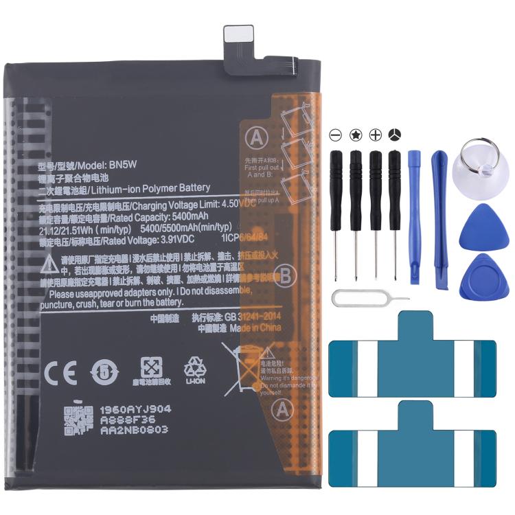 Sostituzione della batteria, For Xiaomi Redmi Turbo 4 K80 / K80 Pro BM69 6550mAh, For Redmi Note 14 Pro+ 5G BM68 6200mAh, For Xiaomi Redmi Note 14 Pro BN5W 5500mAh, For Xiaomi POCO C65 / M6 5G / Redmi 13C BN5Q 5000mAh                                   ...