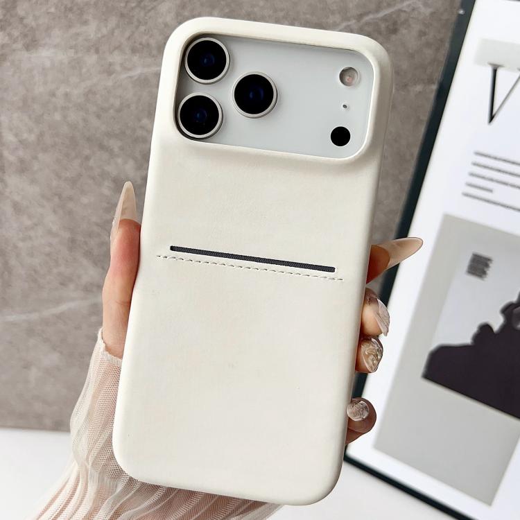 Custodia per telefono con scomparto per carte effetto pelle di pecora, For iPhone 17 Pro Max, For iPhone 17 Pro, For iPhone 17, For iPhone Air