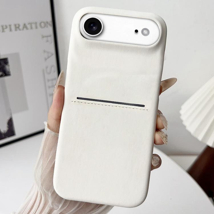 Custodia per telefono con scomparto per carte effetto pelle di pecora, For iPhone 17 Pro Max, For iPhone 17 Pro, For iPhone 17, For iPhone Air