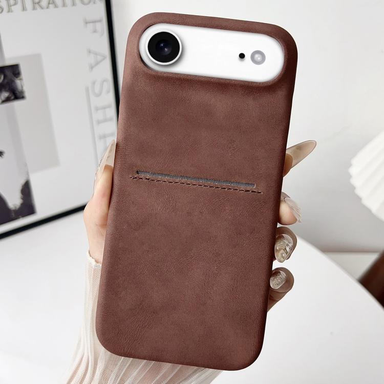 Custodia per telefono con scomparto per carte effetto pelle di pecora, For iPhone 17 Pro Max, For iPhone 17 Pro, For iPhone 17, For iPhone Air