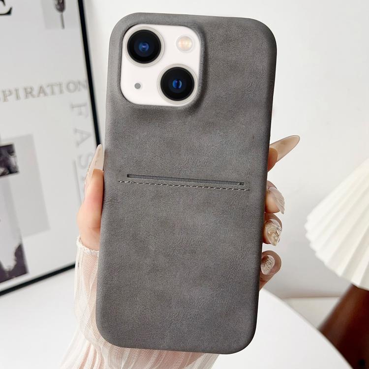 Custodia per telefono con scomparto per carte effetto pelle di pecora, For iPhone 15 Pro Max, For iPhone 15 Pro, For iPhone 15 Plus, For iPhone 15